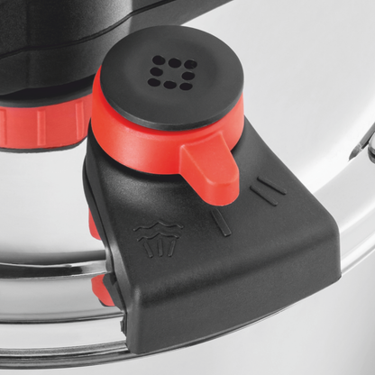 Pressure Cooker HAEGER Easy Cooker 2 in 1 – Diameter 22 cm, 6 Litres, Stainless Steel