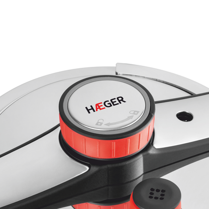 Pressure Cooker HAEGER Easy Cooker 2 in 1 – Diameter 22 cm, 6 Litres, Stainless Steel