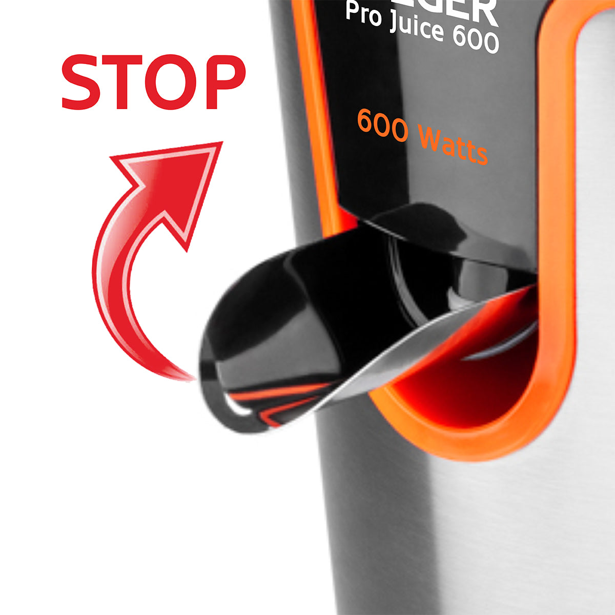 Citrus Juicer HAEGER Pro Juice 600 – 600W in stainless steel