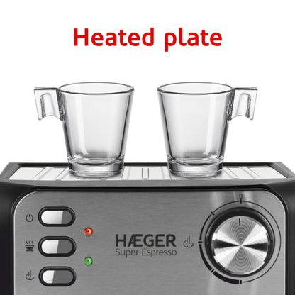 Expresso Coffee Machine HAEGER Super Expresso – 20 Bar, 850W