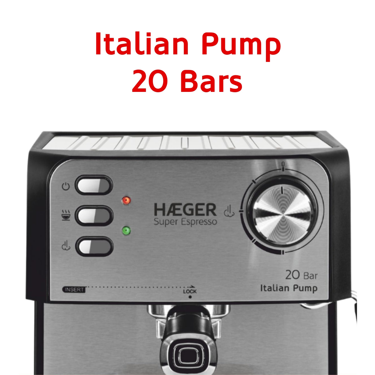 Expresso Coffee Machine HAEGER Super Expresso – 20 Bar, 850W