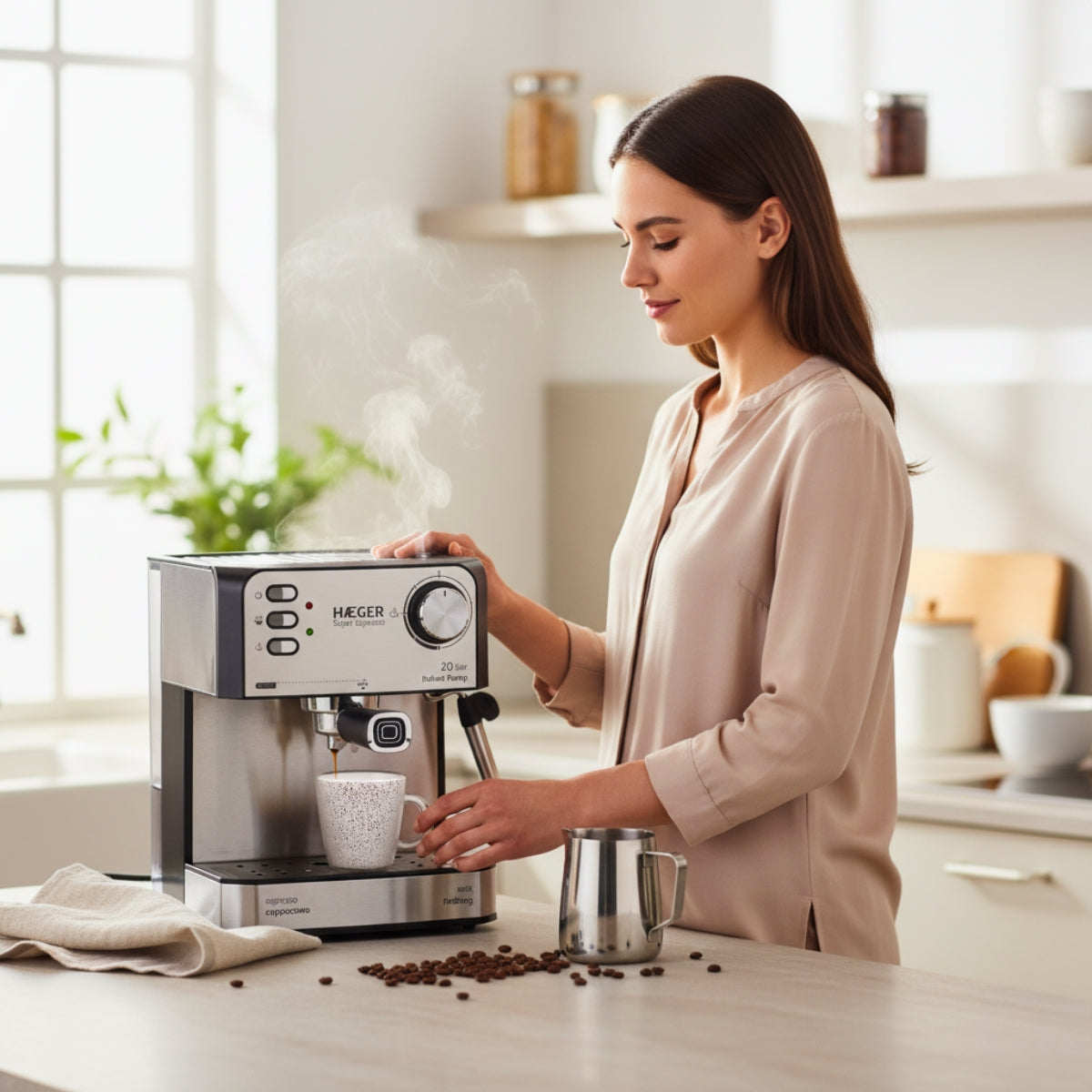 Expresso Coffee Machine HAEGER Super Expresso – 20 Bar, 850W