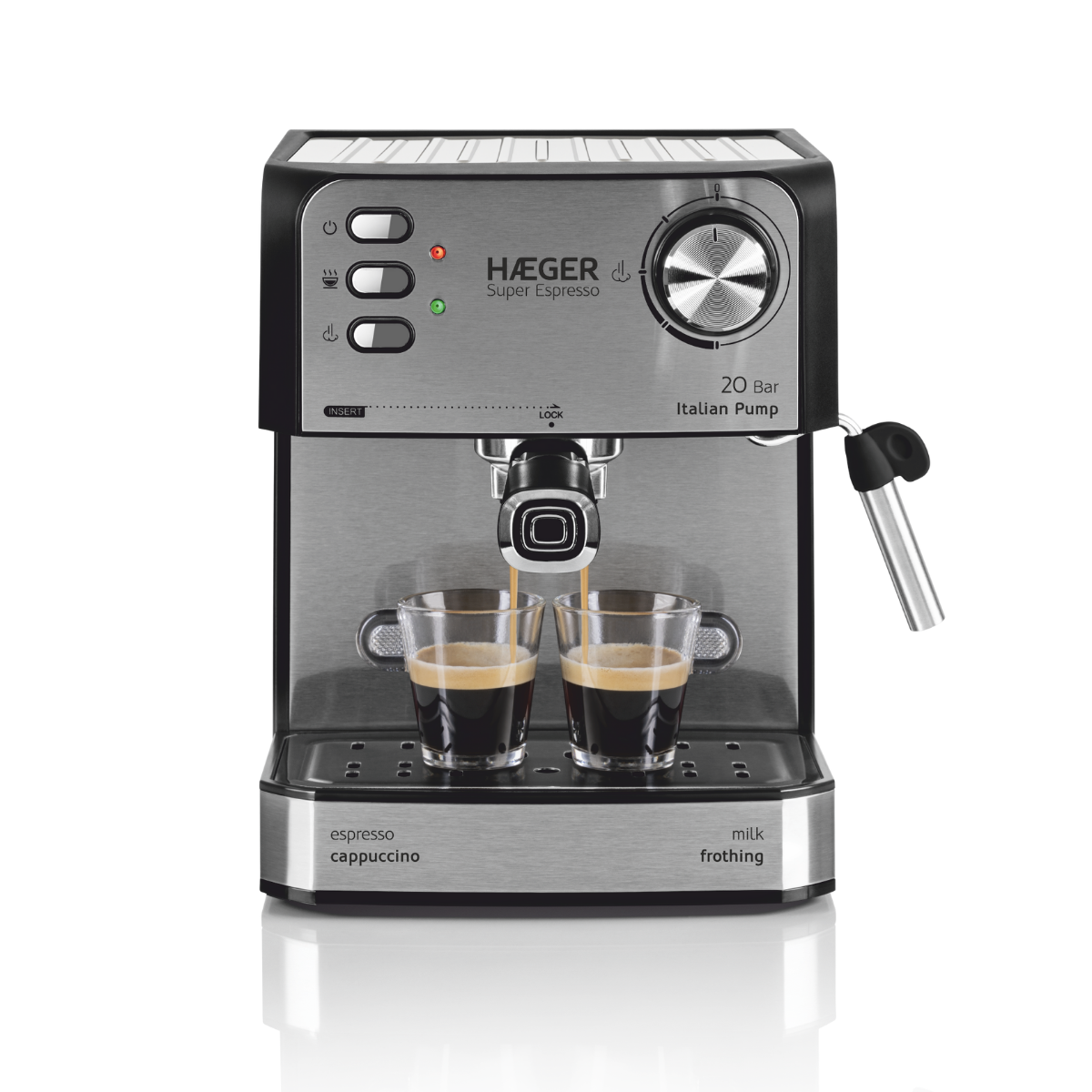Expresso Coffee Machine HAEGER Super Expresso – 20 Bar, 850W