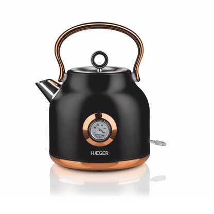 Electric kettle HAEGER ART DECO BLACK – Inox 1,7L 2200W