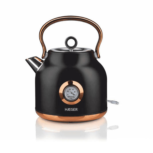 Electric kettle HAEGER ART DECO BLACK – Inox 1,7L 2200W