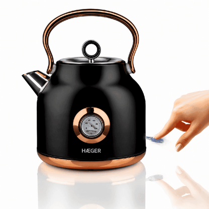 Electric kettle HAEGER ART DECO BLACK – Inox 1,7L 2200W