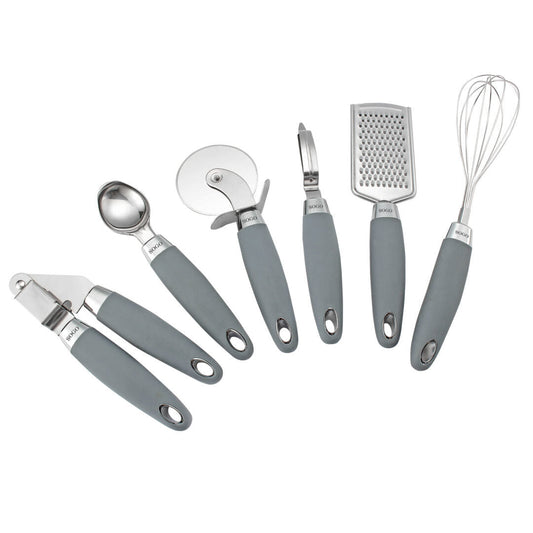 KITCHEN UTENSIL STAINLESS STEEL S/6 PCS