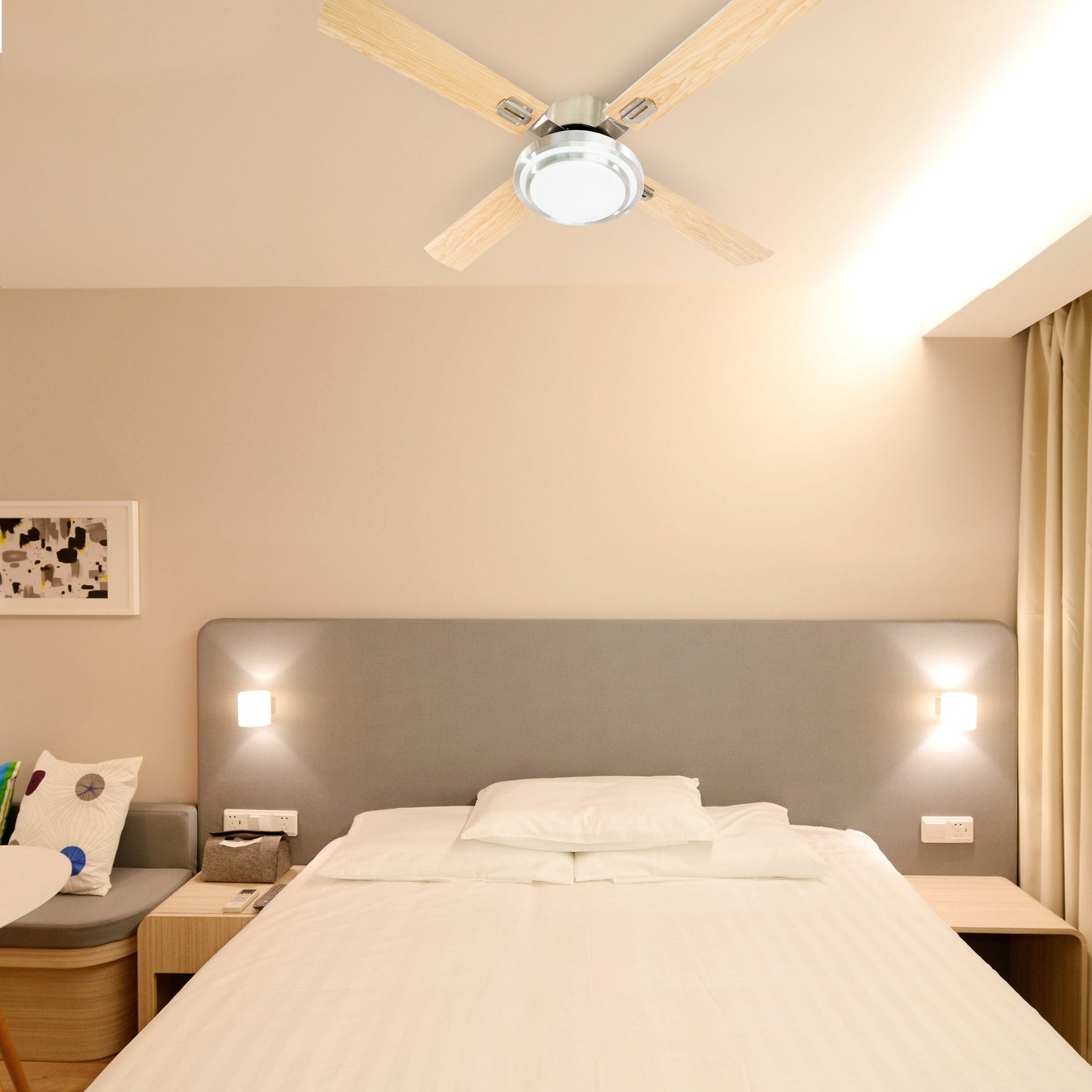 SOGO CEILING FAN WITH LIGHT 52″ 80W