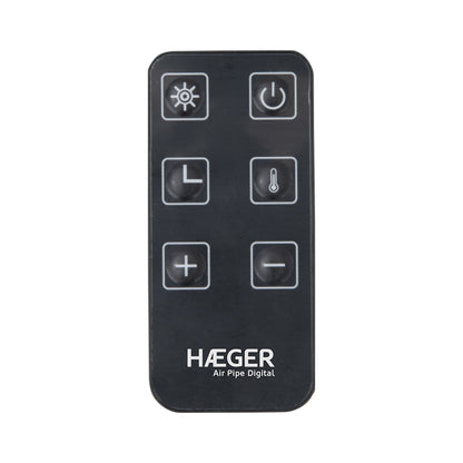 HAEGER Air Pipe Digital Thermal Emitter – 2000W, 4 Modes, Remote Control