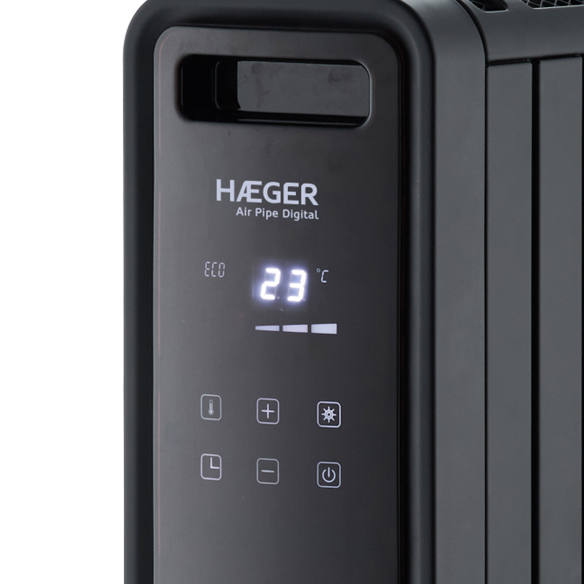 HAEGER Air Pipe Digital Thermal Emitter – 2000W, 4 Modes, Remote Control