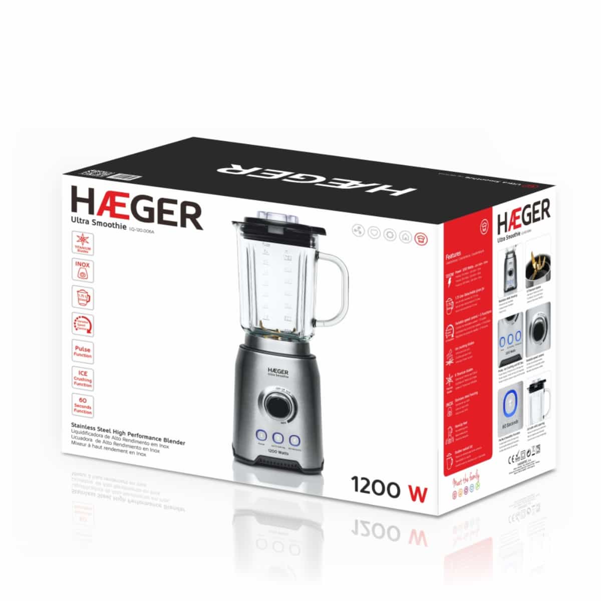 Blender HAEGER ULTRA SMOOTHIE – 1200W