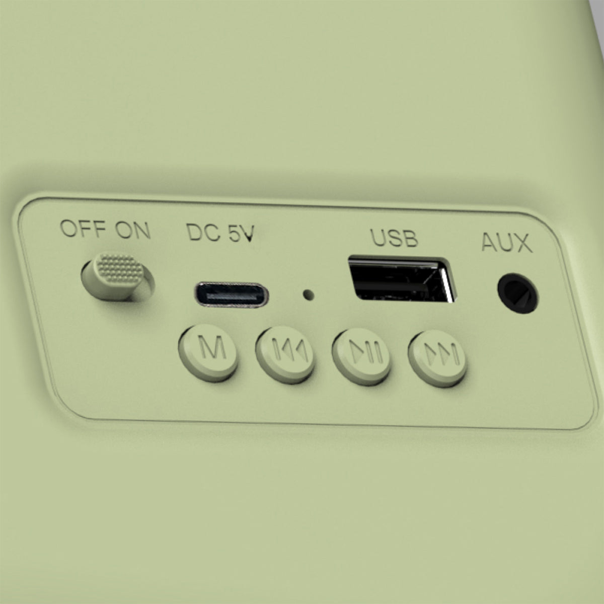 Radio FM Vintage HAEGER Retro Bluetooth – 40H Battery, AM/FM, USB, AUX, Bluetooh