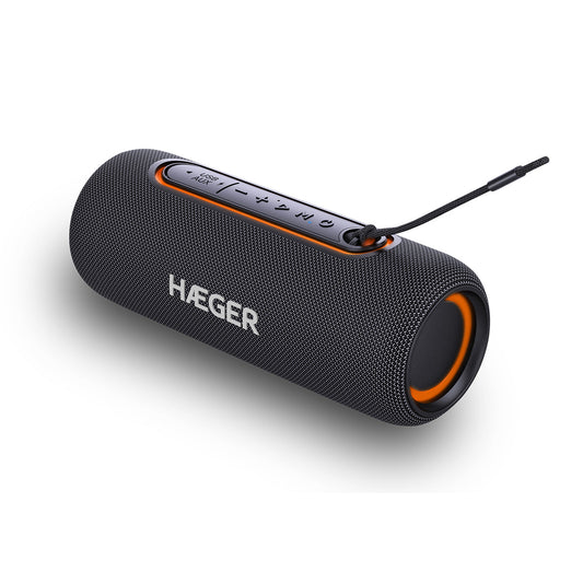 Portable Bluetooth Speaker HAEGER Light Boom – 3h Battery Life, IPX5