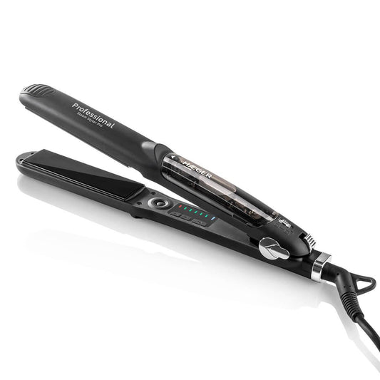 Hair Straightener HAEGER Steam Styler Pro – Steam System, Titanium, 140ºC to 230ºC