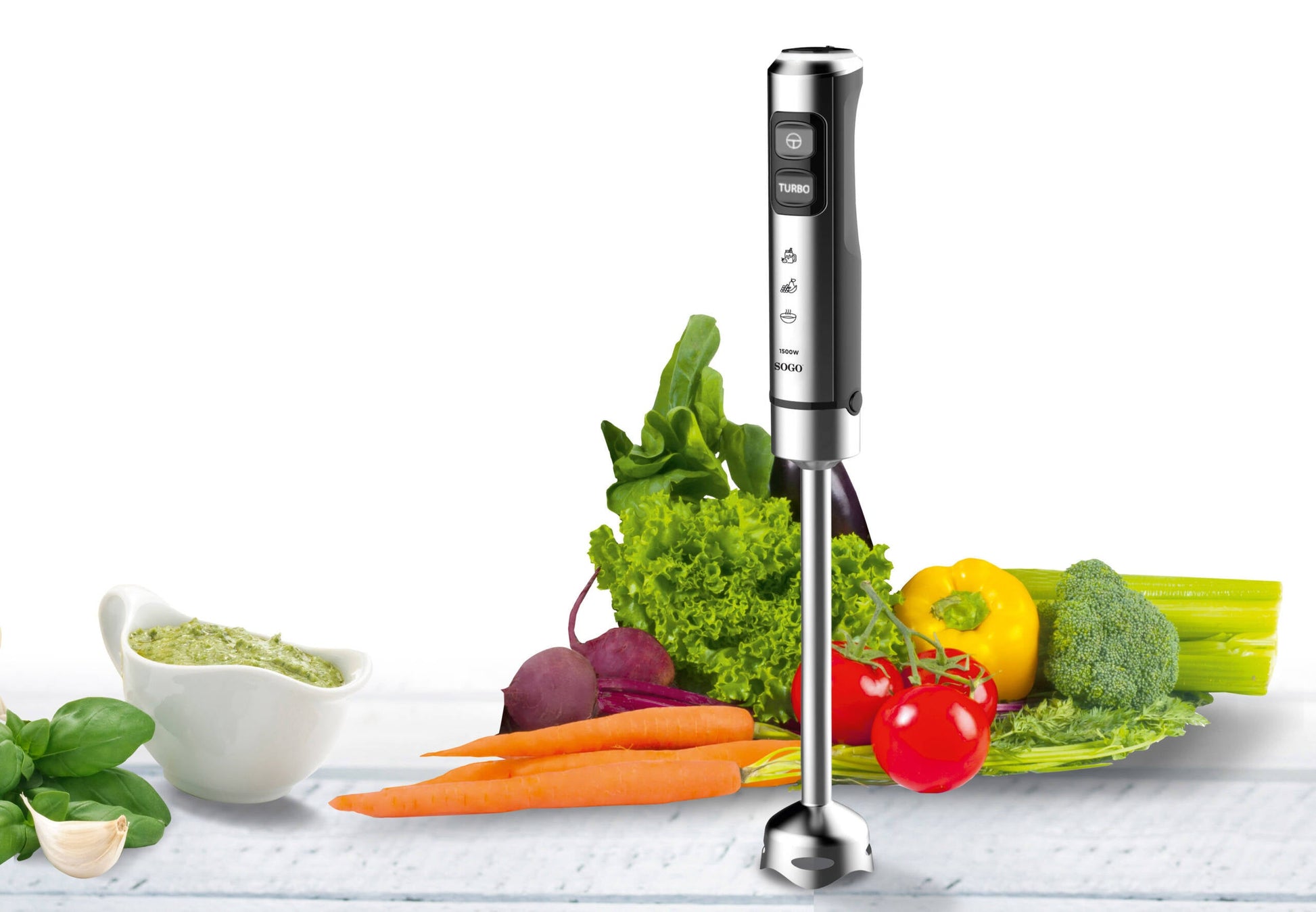 SOGO HAND MIXER- INOX- 1500W